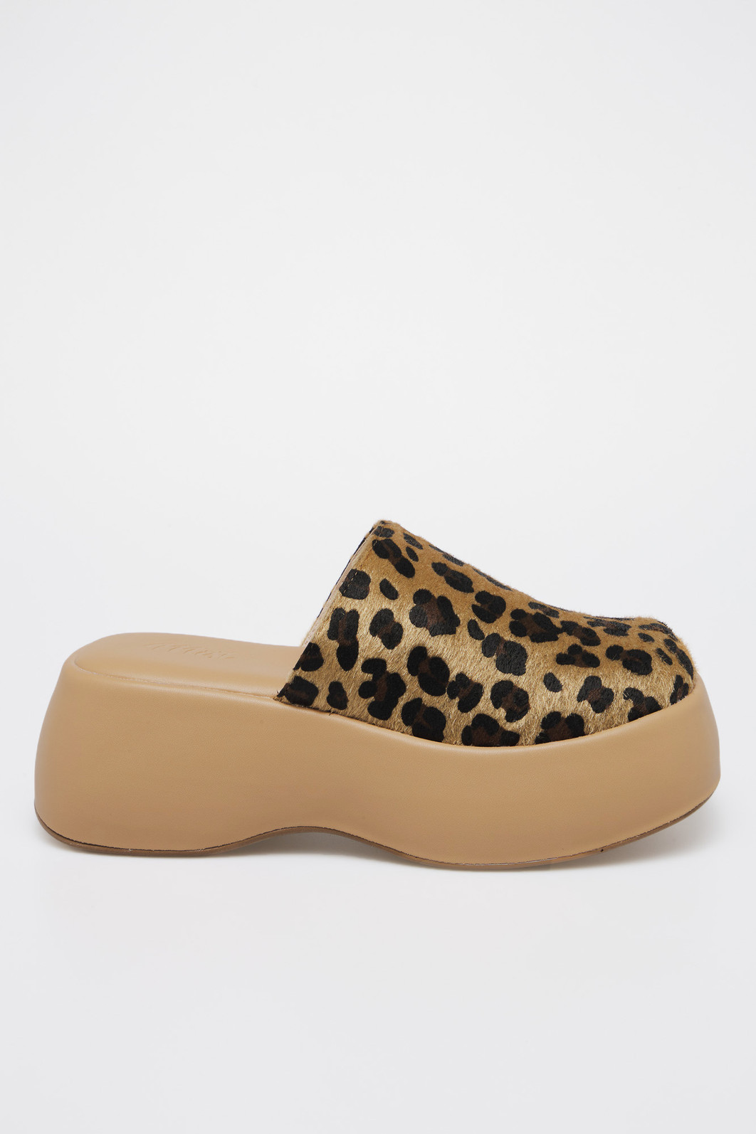 Mule Rebeca Onça Plataforma MIST | Animal Print Tendência