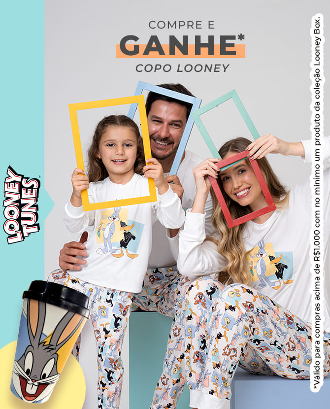 Pijamas Looney Tunes Para Toda Família | Acuo