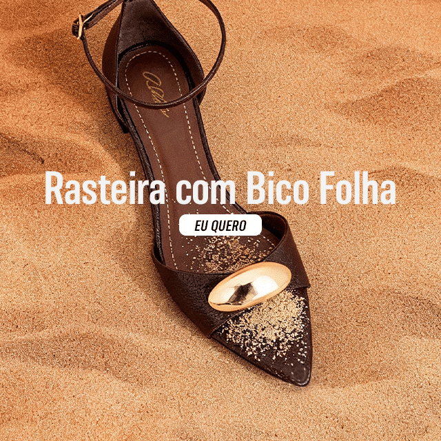 Banner rasteira com bico folha