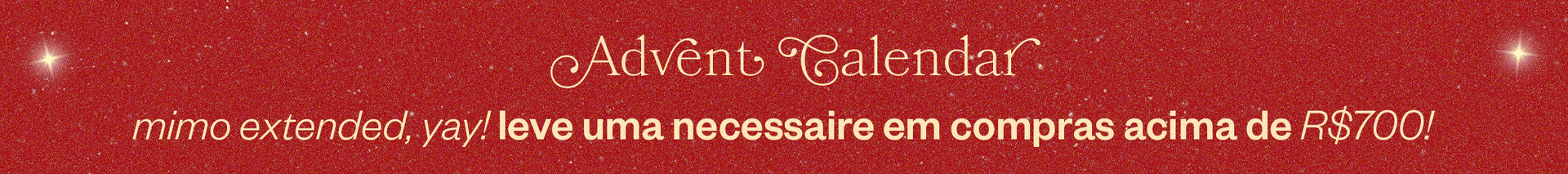 calendário advento mundo lolita: brinde necessarie