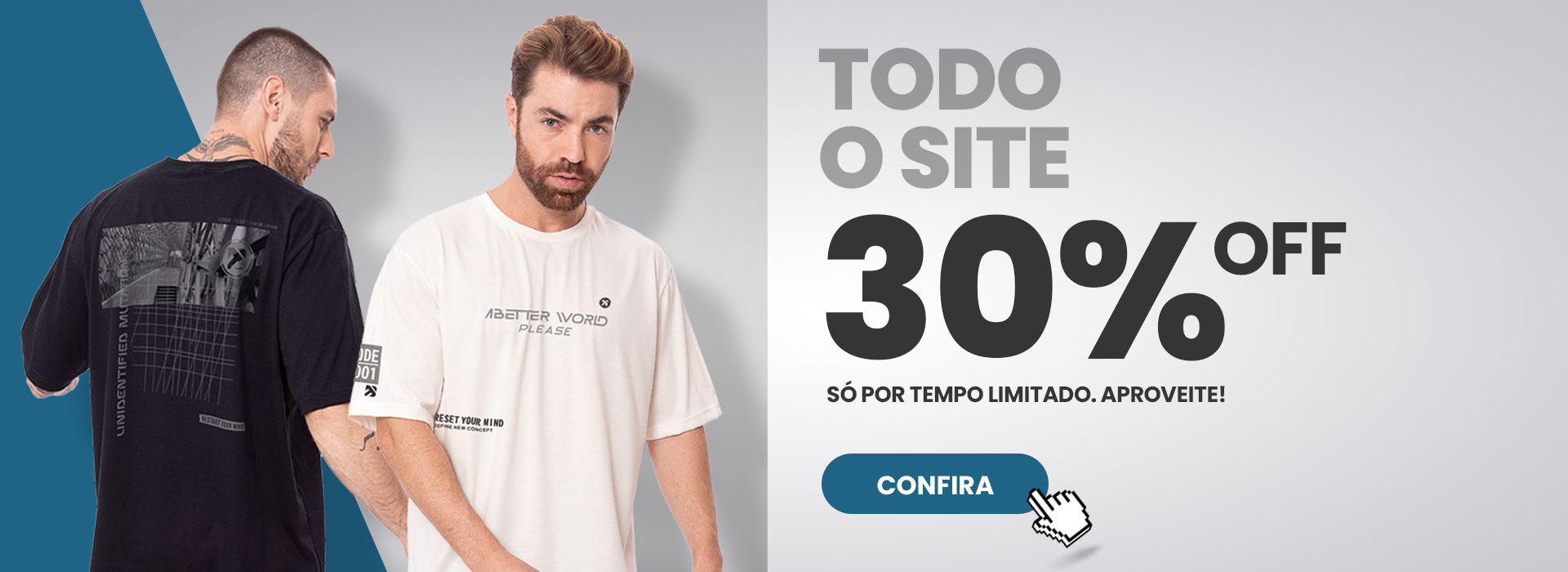 Todo o site com 30% off