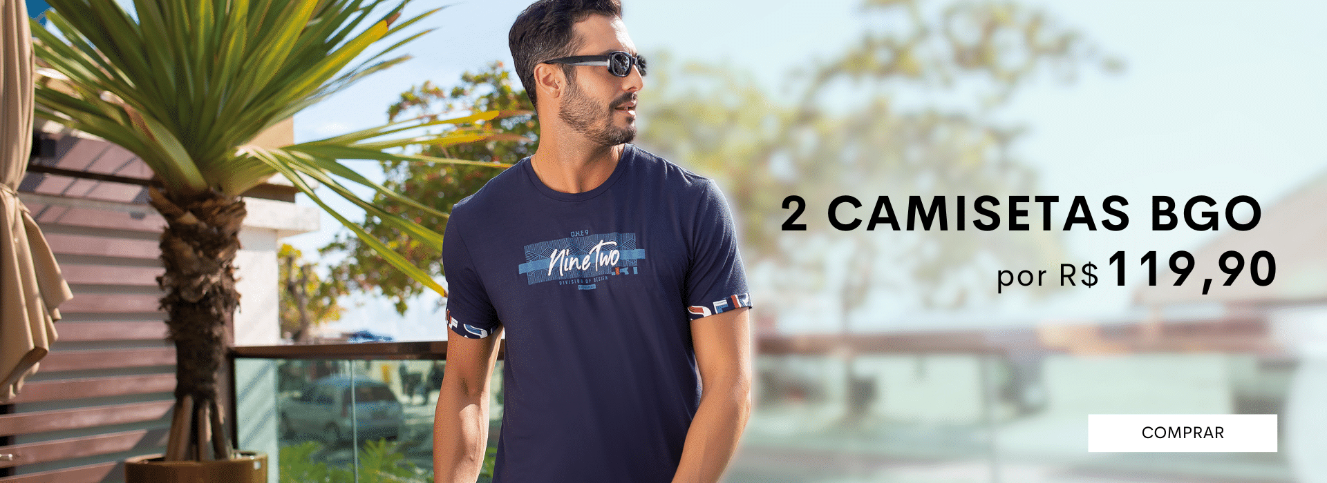 Aproveite a nossa promo de 2 camisetas da marca BGO por 119,90 reais.