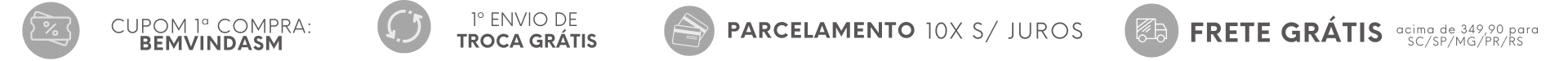 Frete Grátis para pedidos acima de 349,90