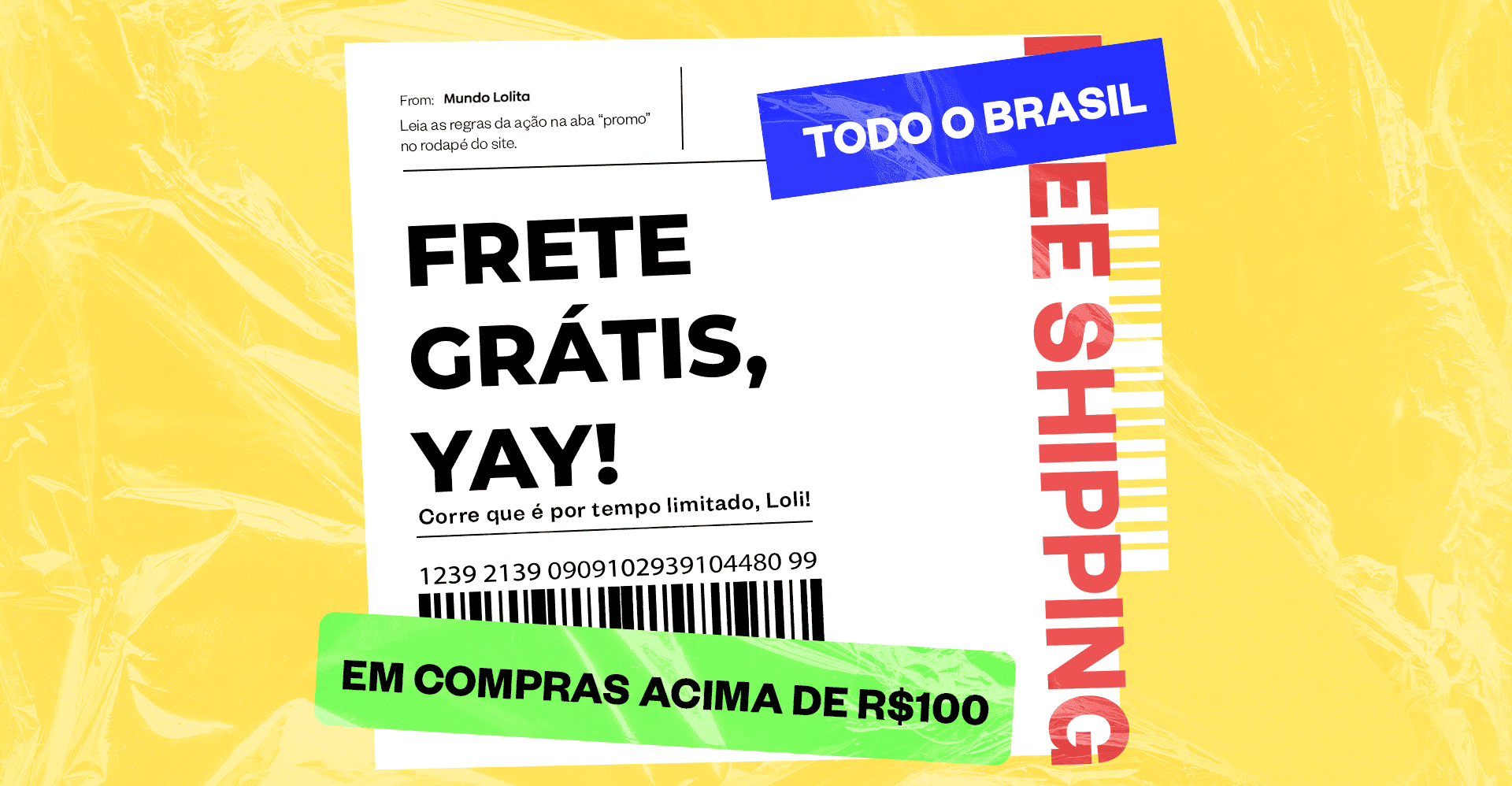 frete grátis na Mundo Lolita