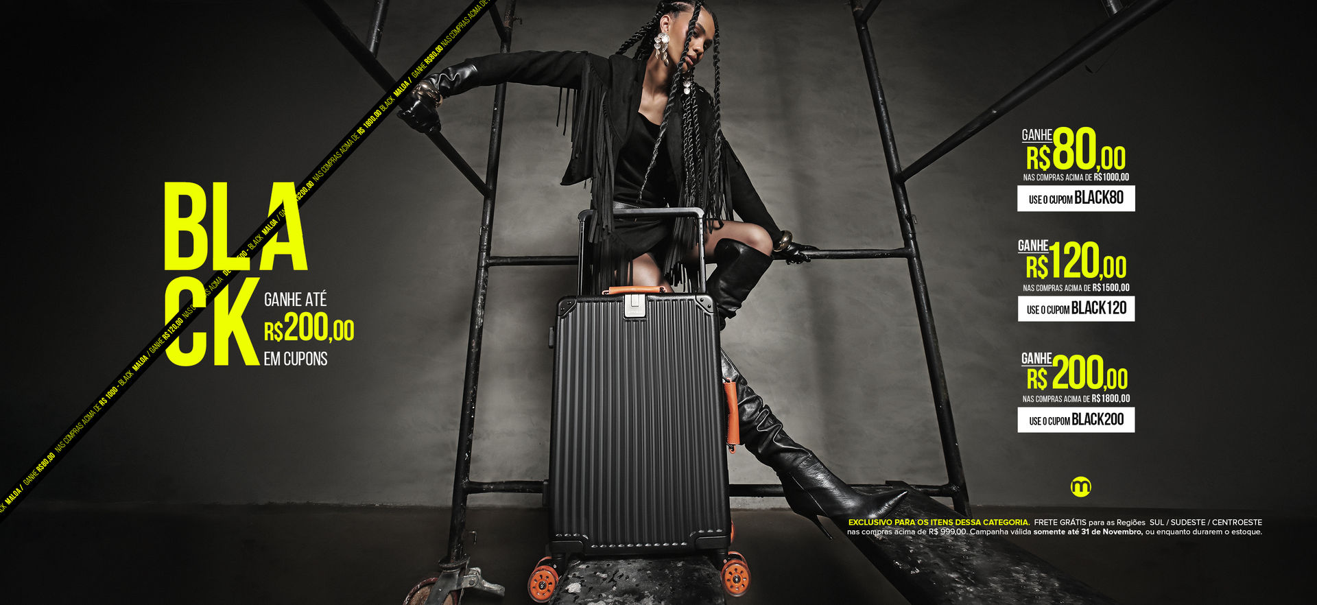 BLACK MALOA - Ganhe até 200,00 em cupons para Categoria excluive e lançamento