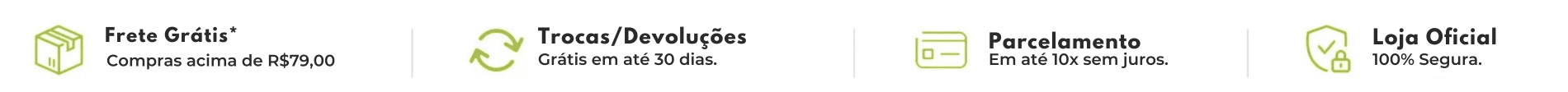 Frete Grátis acima de 79,00