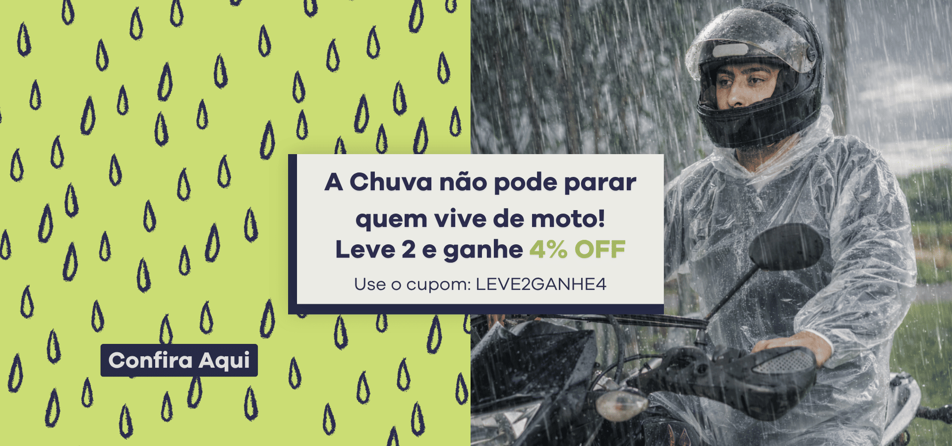 Para quem trabalha e enfrenta a chuva no dia a dia