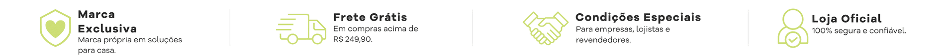 Frete Grátis em compras acima de 249,90