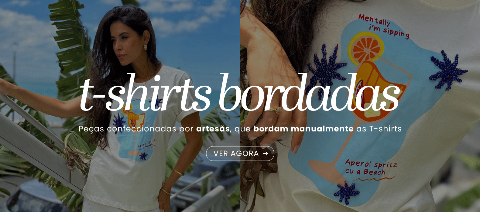 T-shirts Bordadas a Mão