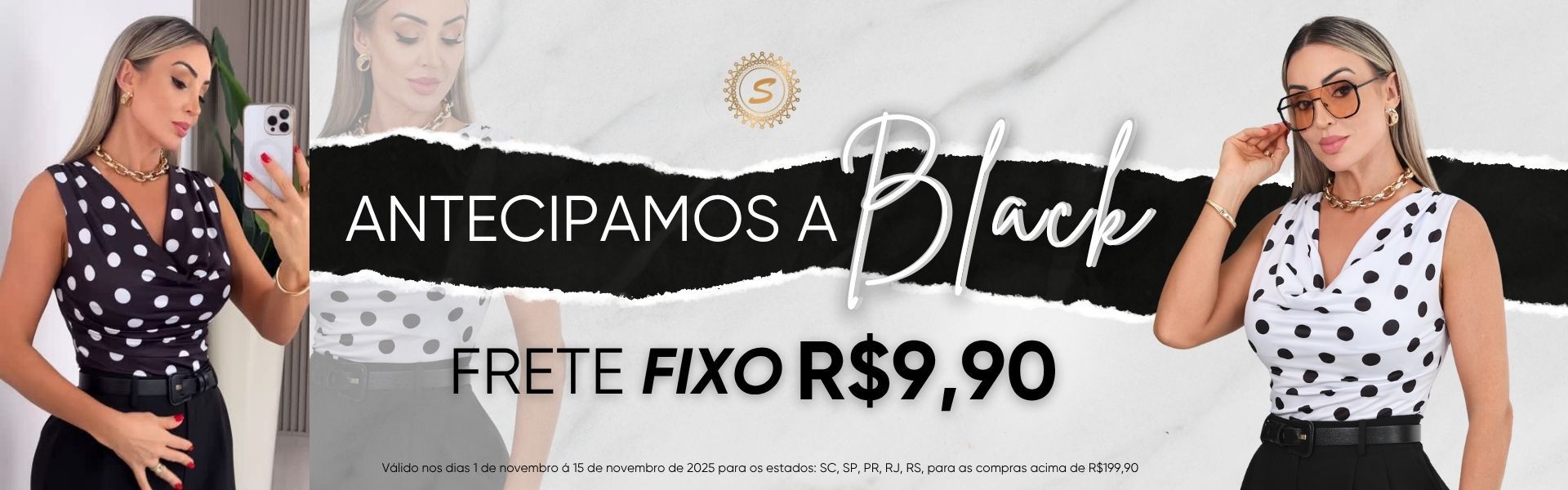 Oferta Esquenta Black com Frete Fixo por R$ 9,90
