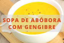 Sopa/Creme de Abóbora com Gengibre