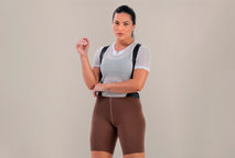 Bretelle Feminino Unique Cacau: Performance e Conforto em Cada Pedalada