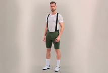 Bretelle Masculino Unique Verde Militar: Desempenho Profissional para Ciclistas