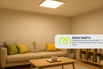 Tendências de Iluminação 2025 — e por que os Painéis LED Solara são a aposta certa