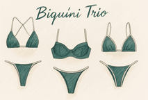 Biquíni Trio: O Conjunto Versátil que Vai Transformar seu Verão