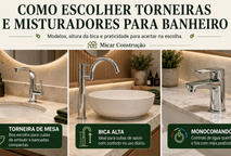 Torneiras e Misturadores: Como Escolher a Peça Certa na Micar