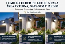 Como Escolher os Refletores perfeitos  para Área Externa, Garagem, Jardim e Obra