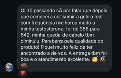 Relato Geleia Real Ultramel