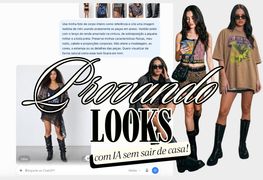 Provando looks com IA sem sair de casa!