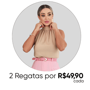 Compre 2 Regatas por 49,90 cada.
