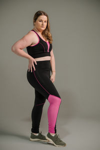 Calça Legging Com Filete e Tela