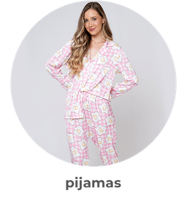 Pijama Com Estampa de Corações e Animal Print Acuo