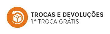 Trocas e Devoluções A primeira troca ou devolução é grátis, válido em até 7 dias.