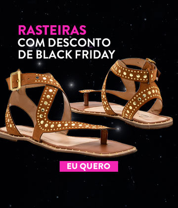 Rasteiras Pink friday