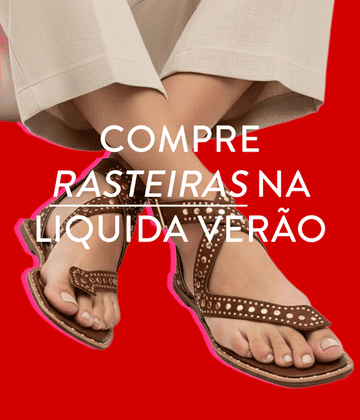 Rasteiras liquida verão