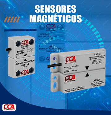 SENSORES MAGNÉTICOS COM EMISSOR E RECEPTOR