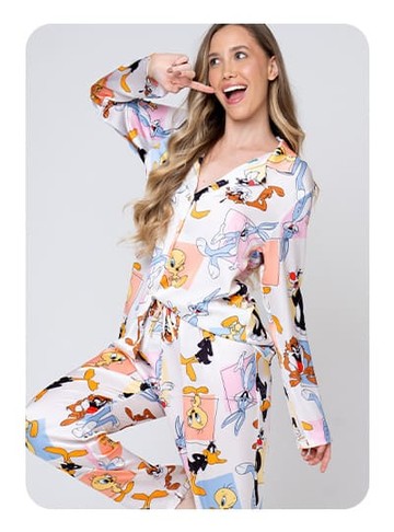 Pijamas Looney Tunes Para a Família Toda | Acuo