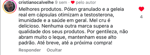 Prova social Geleia Real Ultramel