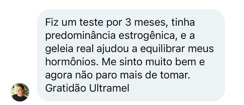 Prova social Geleia Real Ultramel