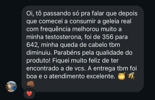 Prova social Geleia Real Ultramel