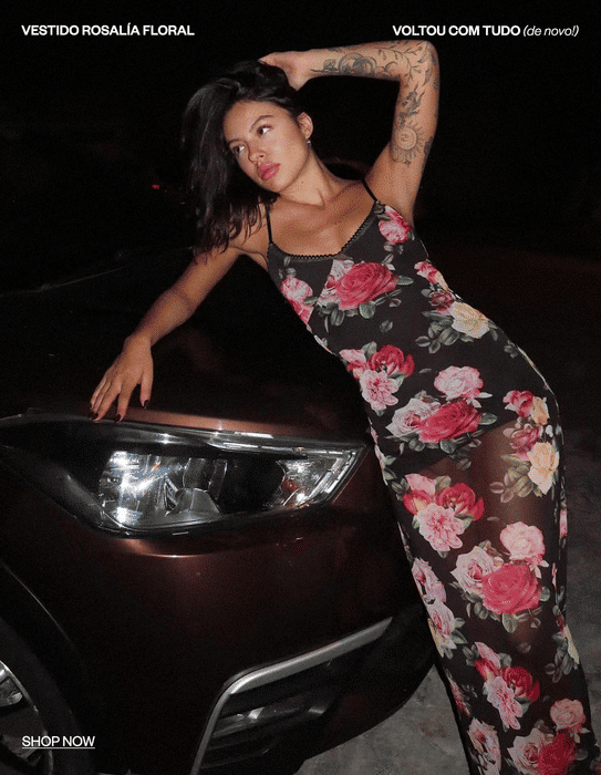 vestido best-seller rosalía floral