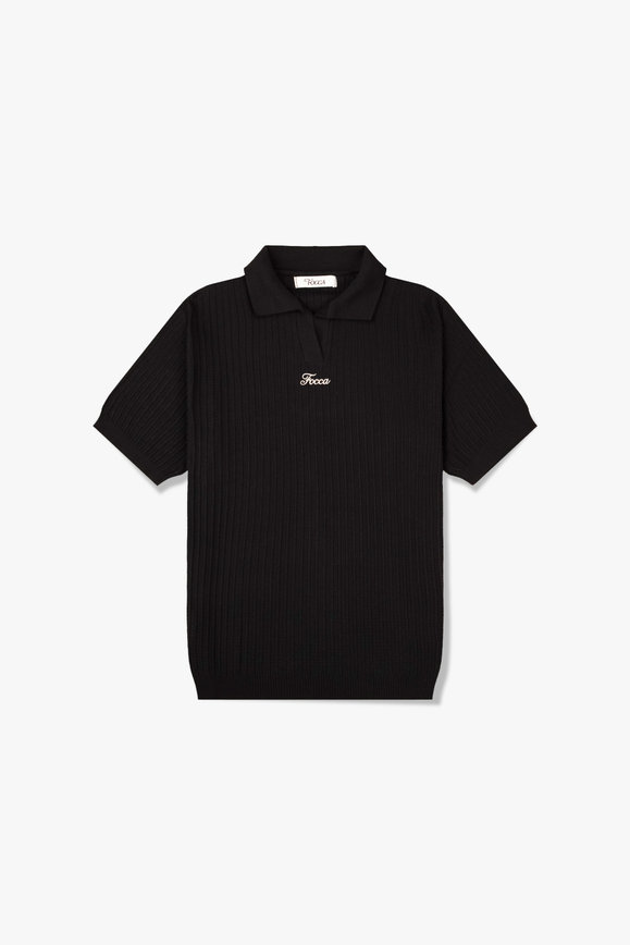Camisa Polo Tricot Black Focca Hype