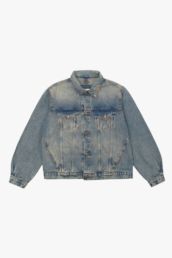 Jaqueta Jeans Boxy Dirty Focca Hype