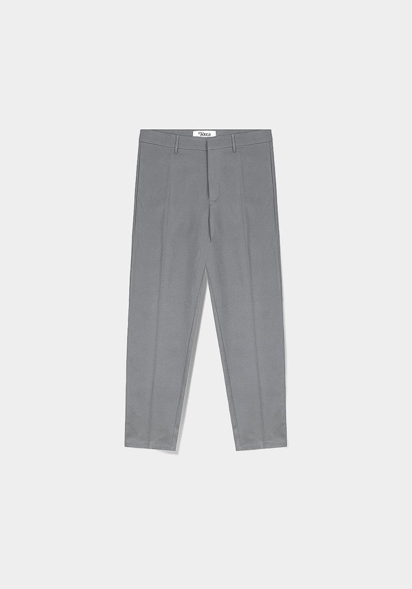 Calça Reta Alfaiataria Cinza Focca Hype