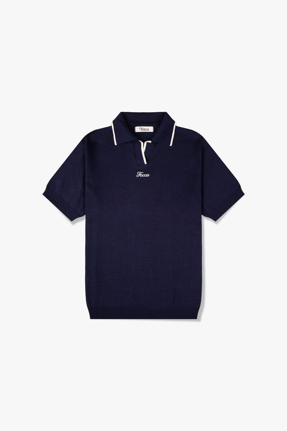 Camisa Polo Tricot Naval Focca Hype