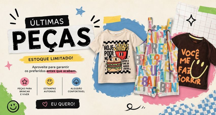 Banner ÚLTIMAS PEÇAS