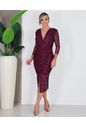 VESTIDO MIDI DE TULE ELIANE - CEREJA