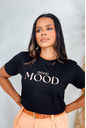 T-Shirt Good Mood - Preto