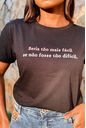 T-Shirt Seria tão mais fácil AR - Preto