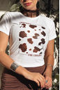 T-Shirt For Girls Cow Print - DTF - Neve