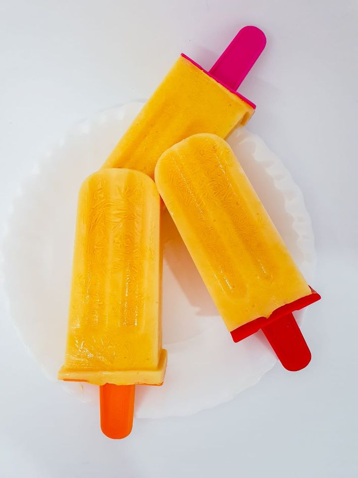 Banner sorvete de manga e iogurte