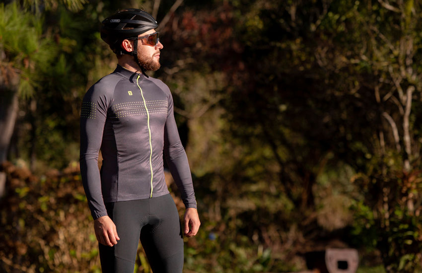 Banner Jerseys Masculinas de Manga Longa: ideal para pedaladas em dias frios