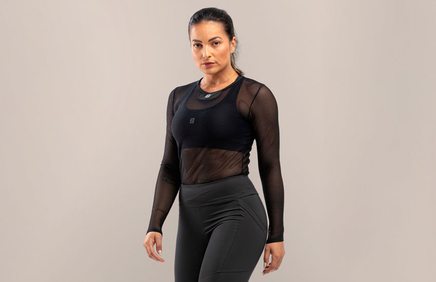 Banner Baselayer Unissex Manga Longa Breeze: Segunda Pele Ideal para Ciclistas