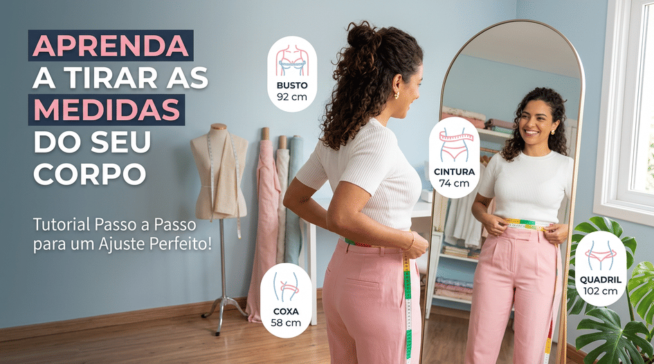 Banner Aprenda a Tirar as Medidas do Seu Corpo: Guia Simples para Compras Perfeitas