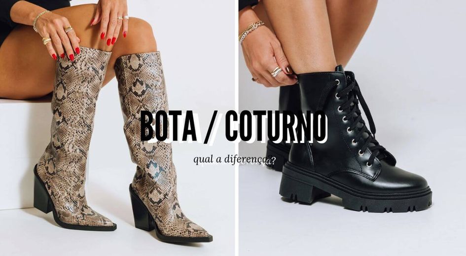 Banner Qual a Diferença entre Bota e Coturno? Como Usar | Use Hitzz
