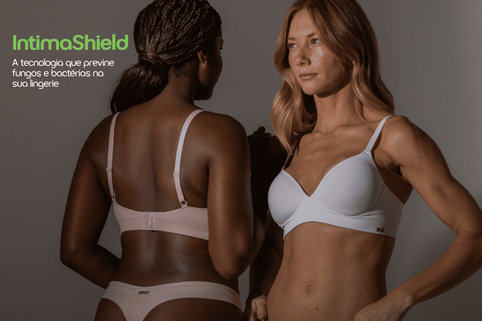 Banner IntimaShield: a tecnologia que previne fungos e bactérias na sua lingerie